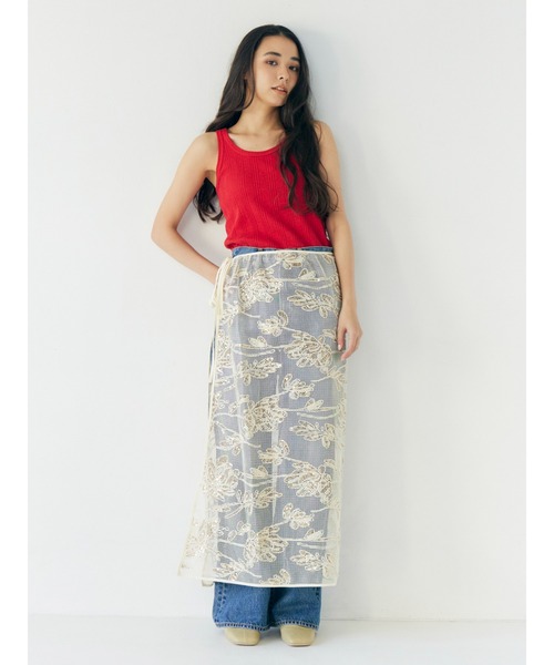 Ungrid（アングリッド）の「ランダムテレコタンクトップ（Tシャツ/カットソー・レディース・オフホワイト/チャコールグレー/ブルー/レッド/モカ/パープル・FREE）」の10枚目の写真