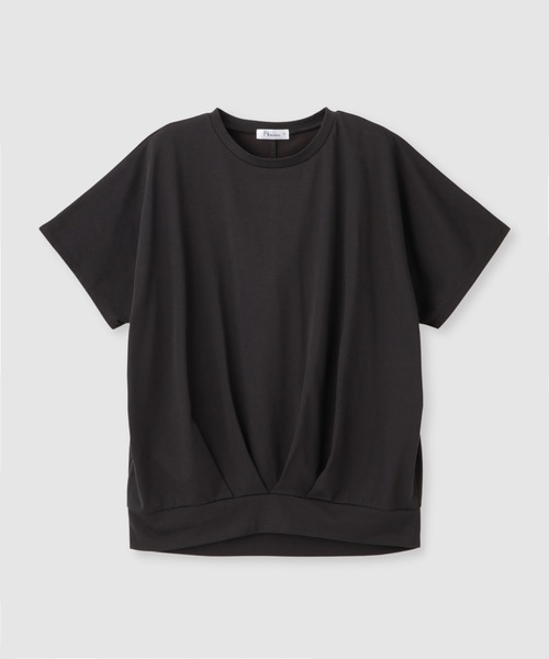 Mac-House(マックハウス)の「FreeNature クルーネック ドルマンTシャツ(Tシャツ/カットソー・レディース・チャコールグレー/グレイッシュベージュ/ホワイト/イエロー・M/L)」の18枚目の写真