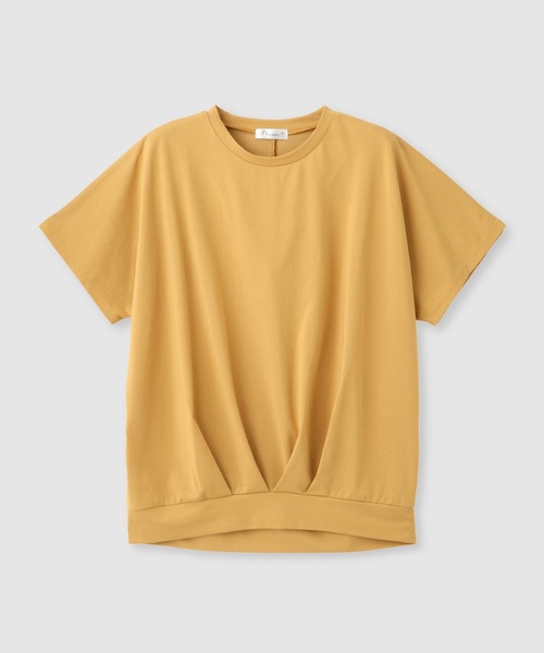 Mac-House(マックハウス)の「FreeNature クルーネック ドルマンTシャツ(Tシャツ/カットソー・レディース・チャコールグレー/グレイッシュベージュ/ホワイト/イエロー・M/L)」の20枚目の写真
