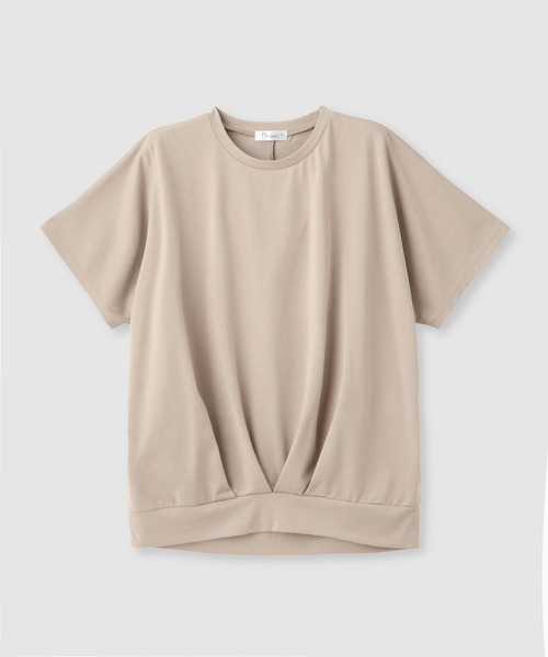 Mac-House(マックハウス)の「FreeNature クルーネック ドルマンTシャツ(Tシャツ/カットソー・レディース・チャコールグレー/グレイッシュベージュ/ホワイト/イエロー・M/L)」の19枚目の写真
