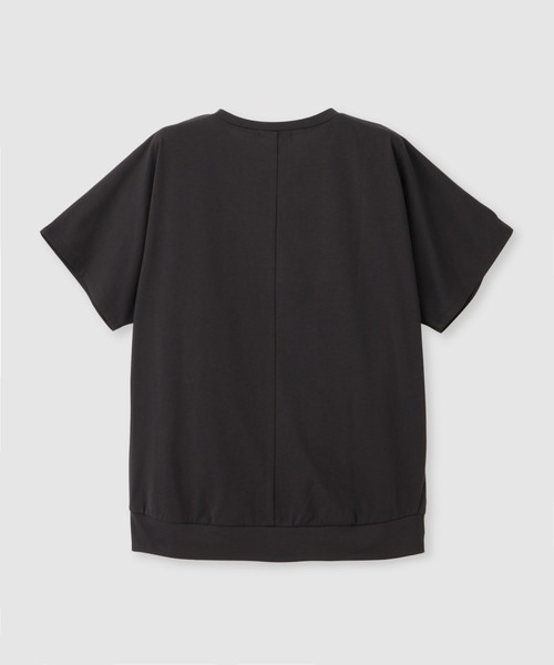 Mac-House(マックハウス)の「FreeNature クルーネック ドルマンTシャツ(Tシャツ/カットソー・レディース・チャコールグレー/グレイッシュベージュ/ホワイト/イエロー・M/L)」の21枚目の写真