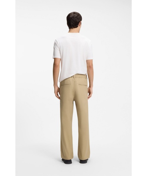 HUGO(ヒューゴ)の「ストレートフィットパンツ シルケット ストレッチコットン(その他パンツ・メンズ・ベージュ・M/XXXL/L/S/XXL/XL)」の4枚目の写真