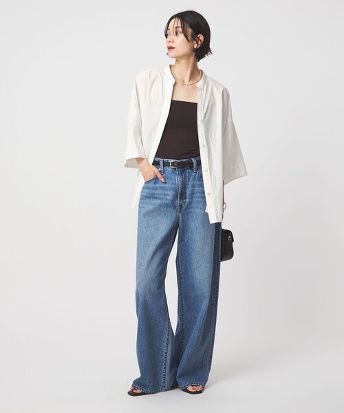 green label relaxing(グリーンレーベルリラクシング)の「ドルマンスリーブ シャツ(シャツ/ブラウス・レディース・オフホワイト/コバルトブルー/ダークグレー・FREE)」の6枚目の写真