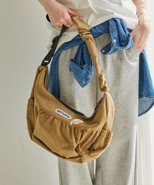 OUTDOOR Wide Egg Shoulder Bagワイドエッグショルダーバッグ【CROSS