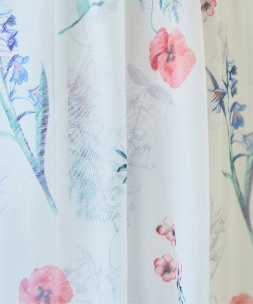 SWINGLE（スウィングル）の「【3/28(Sat)発売】シアーボタニカルフラワーワンピース（ワンピース・レディース・ホワイト系その他/ブルー系その他/パープル系その他・FREE）」の6枚目の写真