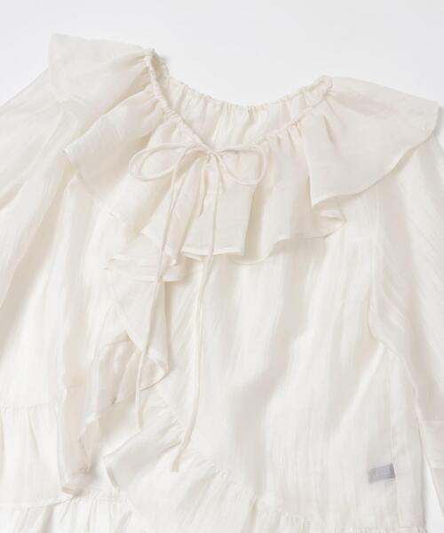 URBAN RESEARCH ROSSO WOMEN(アーバンリサーチ ロッソ)の「シアーフリルブラウス(シャツ/ブラウス・レディース・ネイビー/レッド/オフホワイト・FREE)」の19枚目の写真