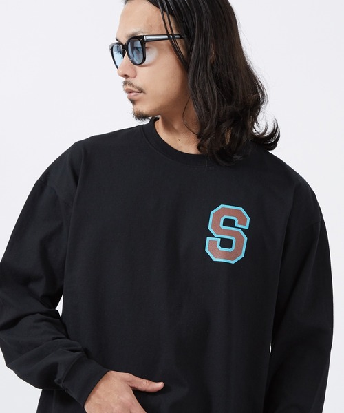 En serio TOKYO（エンソリオトーキョー）の「【SIDEWAYSTANCE】Sカレッジロゴ長袖Tシャツ 70641（Tシャツ/カットソー・メンズ・ブラック/ホワイト/オートミール・SMALL/MEDIUM/LARGE/X-LARGE）」の2枚目の写真