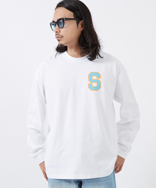 En serio TOKYO（エンソリオトーキョー）の「【SIDEWAYSTANCE】Sカレッジロゴ長袖Tシャツ 70641（Tシャツ/カットソー・メンズ・ブラック/ホワイト/オートミール・SMALL/MEDIUM/LARGE/X-LARGE）」の16枚目の写真