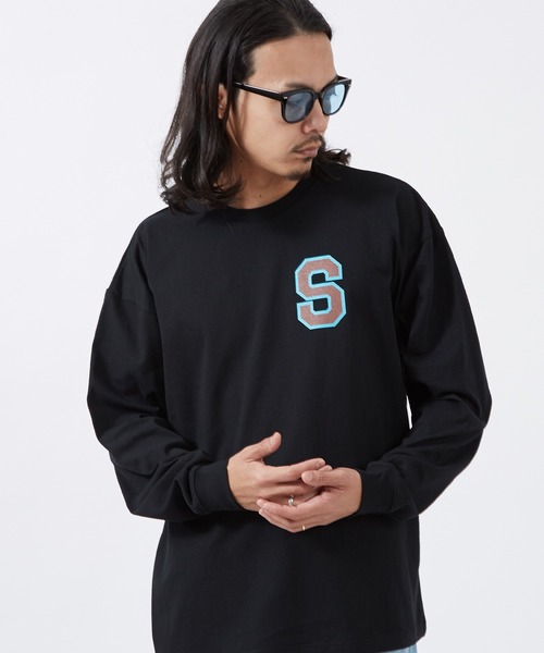 En serio TOKYO（エンソリオトーキョー）の「【SIDEWAYSTANCE】Sカレッジロゴ長袖Tシャツ 70641（Tシャツ/カットソー・メンズ・ブラック/ホワイト/オートミール・SMALL/MEDIUM/LARGE/X-LARGE）」の13枚目の写真