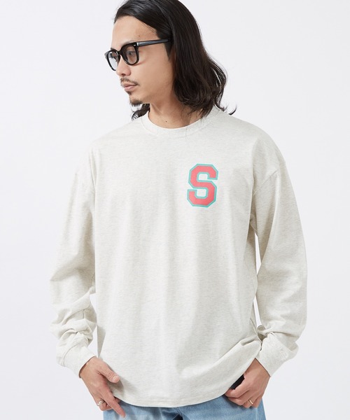 En serio TOKYO（エンソリオトーキョー）の「【SIDEWAYSTANCE】Sカレッジロゴ長袖Tシャツ 70641（Tシャツ/カットソー・メンズ・ブラック/ホワイト/オートミール・SMALL/MEDIUM/LARGE/X-LARGE）」の10枚目の写真