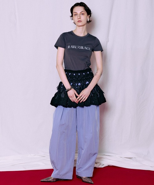 MAISON SPECIAL（メゾンスペシャル）の「【2026SUMMER PRE-ORDER】Tuck Cocoon Color Pants/タックコクーンカラーパンツ（その他パンツ・レディース・ホワイト/パープル/カーキ/ブラック・38/36）」の14枚目の写真