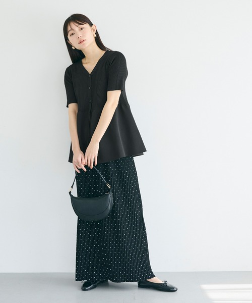 coca(coca)(コカ)の「【WEB限定セール】ぺプラムニットカーディガン(カーディガン/ボレロ・レディース・ブルー/ブラック・S/M/L)」の18枚目の写真
