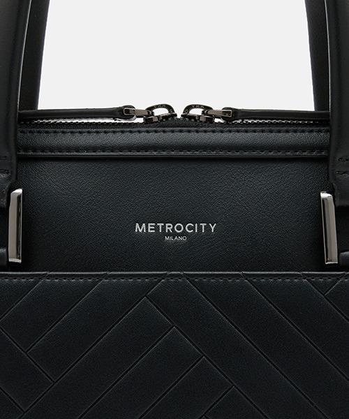 METROCITY（メトロシティ）の「[26SS]ブリーフケース ラージ（ハンドバッグ・レディース・ブラック・FREE）」の7枚目の写真