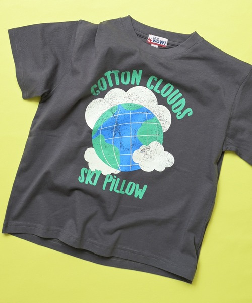LSP WOW(エルエスピーワオ)の「【LSP WOW!】【プチプラ】WEATHER MOOD 半袖Tシャツ(Tシャツ/カットソー・キッズ・グレー系2/ライム/ライトブルー/ピンク系1/杢グレー/グレー系1/ホワイト系1/ピンク系2/ブルー/オレンジ系1/ターコイズブルー/ホワイト系2/イエロー/ブラック/ベージュ/レッド系2/ラベンダー/レッド系1/グレー系3/オレンジ系2・90/110/80/100/95/130/120)」の8枚目の写真
