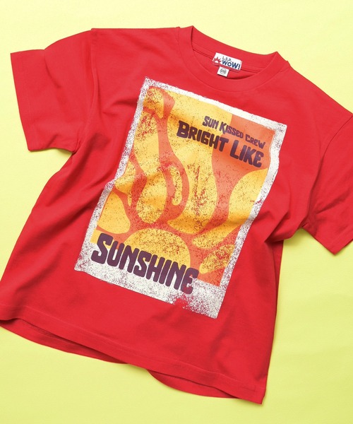 LSP WOW(エルエスピーワオ)の「【LSP WOW!】【プチプラ】WEATHER MOOD 半袖Tシャツ(Tシャツ/カットソー・キッズ・グレー系2/ライム/ライトブルー/ピンク系1/杢グレー/グレー系1/ホワイト系1/ピンク系2/ブルー/オレンジ系1/ターコイズブルー/ホワイト系2/イエロー/ブラック/ベージュ/レッド系2/ラベンダー/レッド系1/グレー系3/オレンジ系2・90/110/80/100/95/130/120)」の17枚目の写真