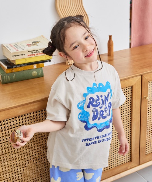 LSP WOW(エルエスピーワオ)の「【LSP WOW!】【プチプラ】WEATHER MOOD 半袖Tシャツ(Tシャツ/カットソー・キッズ・グレー系2/ライム/ライトブルー/ピンク系1/杢グレー/グレー系1/ホワイト系1/ピンク系2/ブルー/オレンジ系1/ターコイズブルー/ホワイト系2/イエロー/ブラック/ベージュ/レッド系2/ラベンダー/レッド系1/グレー系3/オレンジ系2・90/110/80/100/95/130/120)」の9枚目の写真