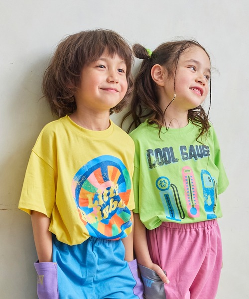 LSP WOW(エルエスピーワオ)の「【LSP WOW!】【プチプラ】WEATHER MOOD 半袖Tシャツ(Tシャツ/カットソー・キッズ・グレー系2/ライム/ライトブルー/ピンク系1/杢グレー/グレー系1/ホワイト系1/ピンク系2/ブルー/オレンジ系1/ターコイズブルー/ホワイト系2/イエロー/ブラック/ベージュ/レッド系2/ラベンダー/レッド系1/グレー系3/オレンジ系2・90/110/80/100/95/130/120)」の22枚目の写真