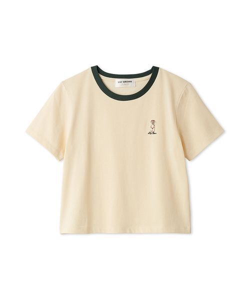 LILY BROWN(リリーブラウン)の「【Lily Bear】コンパクトTシャツ(接触冷感)(Tシャツ/カットソー・レディース・イエロー/ホワイト/ピンク/ブラック/ブルー・F)」の14枚目の写真