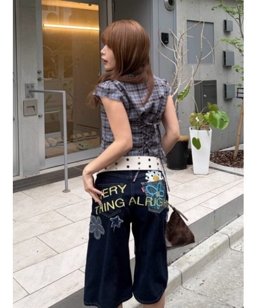 LAGUA GEM(ラグアジェム)の「STUDS THICK ベルト(ベルト・レディース・ブラック/オフホワイト・FREE)」の22枚目の写真