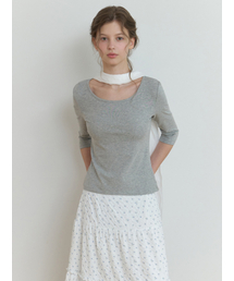 Hata 3/4 sleeve t-shirt (gray)