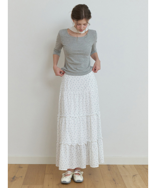 RE_L(リエル)の「Hata 3/4 sleeve t-shirt (gray)(Tシャツ/カットソー・レディース・その他・FREE)」の4枚目の写真