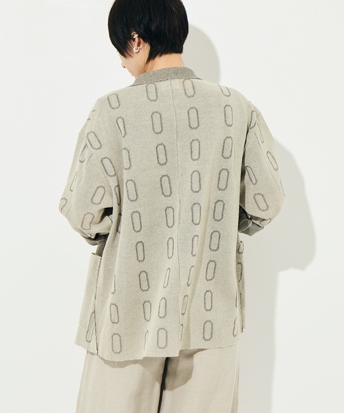 WRAPINKNOT（ラッピンノット）の「[WRAPINKNOT/ラッピンノット]Dry Sheer Milano Knit Jacket（ニット/セーター・レディース・ブラック/ベージュ・FREE）」の20枚目の写真