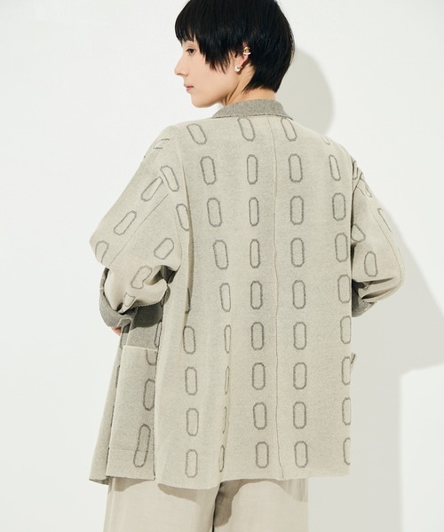 WRAPINKNOT（ラッピンノット）の「[WRAPINKNOT/ラッピンノット]Dry Sheer Milano Knit Jacket（ニット/セーター・レディース・ブラック/ベージュ・FREE）」の21枚目の写真