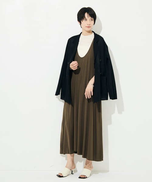 WRAPINKNOT（ラッピンノット）の「[WRAPINKNOT/ラッピンノット]Dry Sheer Milano Knit Jacket（ニット/セーター・レディース・ブラック/ベージュ・FREE）」の9枚目の写真