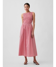 GAP（ギャップ）の「スモッキングギャザー ボートネック マキシワンピース（ワンピース）」