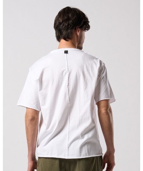 wjk(ダヴルジェイケイ)の「"intro" cut-off S/S(Tシャツ/カットソー・メンズ・ブラック/ホワイト・X-LARGE/LARGE/MEDIUM/SMALL)」の6枚目の写真