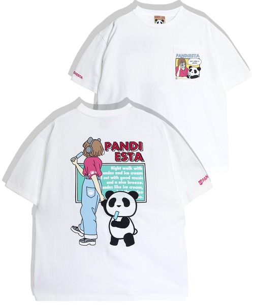 PANDIESTA(パンディエスタ)の「PDJ-GIRL3 Tシャツ(M2)(Tシャツ/カットソー・メンズ・ブラック/ホワイト/ミント・M/L/XL/XXL)」の2枚目の写真