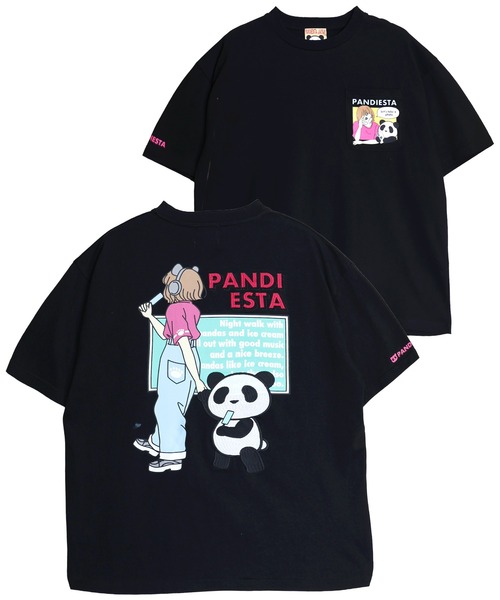 PANDIESTA(パンディエスタ)の「PDJ-GIRL3 Tシャツ(M2)(Tシャツ/カットソー・メンズ・ブラック/ホワイト/ミント・M/L/XL/XXL)」の1枚目の写真