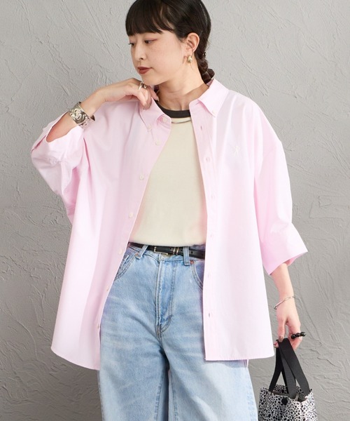 GYMPHLEX/ジムフレックス] ショートスリーブ ボタンダウン ワイド