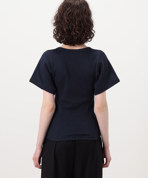 BY MALENE BIRGER Tシャツ・カットソー S 黒 MALENE BY BIRGER UネックTシャツ｜トゥモローランド BIRGER&frasl;バイマレーネビルガーTシャツ（Tシャツ Tシャツ