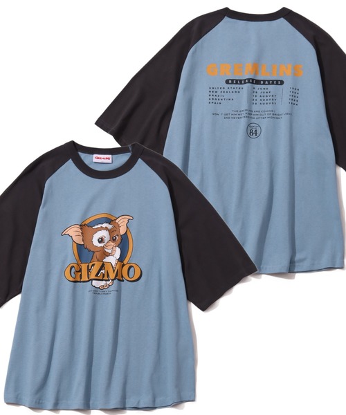CORPUS TOKYO(コーパス トーキョー)の「【GREMLINS/グレムリン】ギズモ レトロポスター ラグラン半袖Tシャツ(Tシャツ/カットソー・メンズ・ホワイト系1/ホワイト系2/ブルー系1・S/M/L/LL)」の3枚目の写真