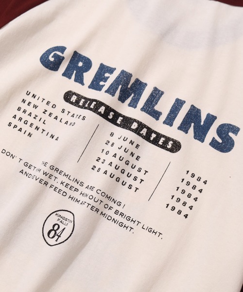 CORPUS TOKYO(コーパス トーキョー)の「【GREMLINS/グレムリン】ギズモ レトロポスター ラグラン半袖Tシャツ(Tシャツ/カットソー・メンズ・ホワイト系1/ホワイト系2/ブルー系1・S/M/L/LL)」の4枚目の写真