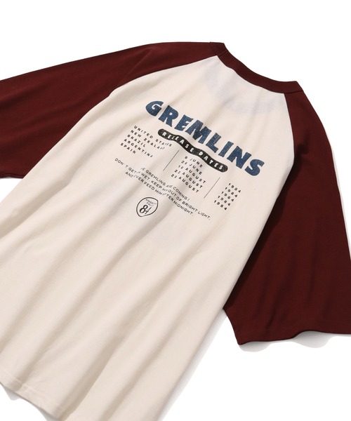 CORPUS TOKYO(コーパス トーキョー)の「【GREMLINS/グレムリン】ギズモ レトロポスター ラグラン半袖Tシャツ(Tシャツ/カットソー・メンズ・ホワイト系1/ホワイト系2/ブルー系1・S/M/L/LL)」の5枚目の写真