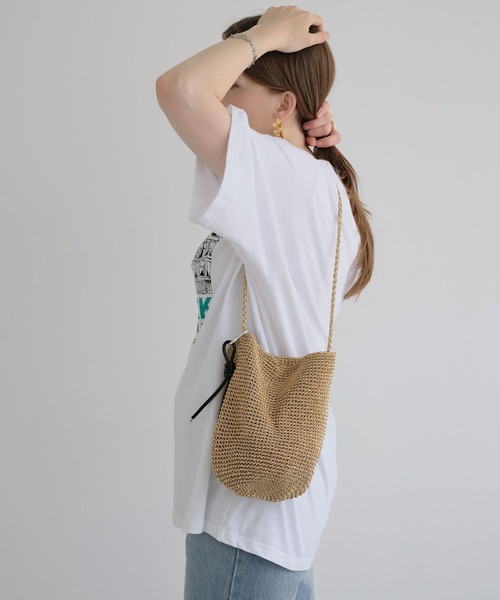 ZAKKA-BOX(ザッカボックス)の「NEW YORKロゴTシャツ(Tシャツ/カットソー・レディース・ホワイト/杢グレー・FREE)」の12枚目の写真