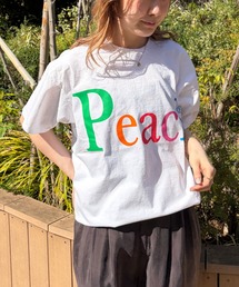 byeA. | 【byeA./バイエー】Peach TEE/ロゴTシャツ(Tシャツ/カットソー)