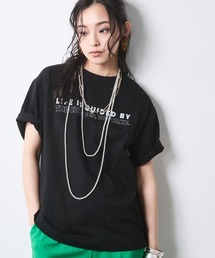 綿100%バックロゴプリントTシャツ<大きいサイズ有>シックスタイル