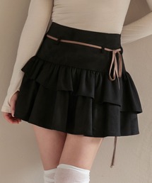 M DOLLY（エムドリー）の「*M DOLLY original* Ribbon frill daisy tiered mini skirt リボンフリルデイジー ティアードミニスカート（スカート）」