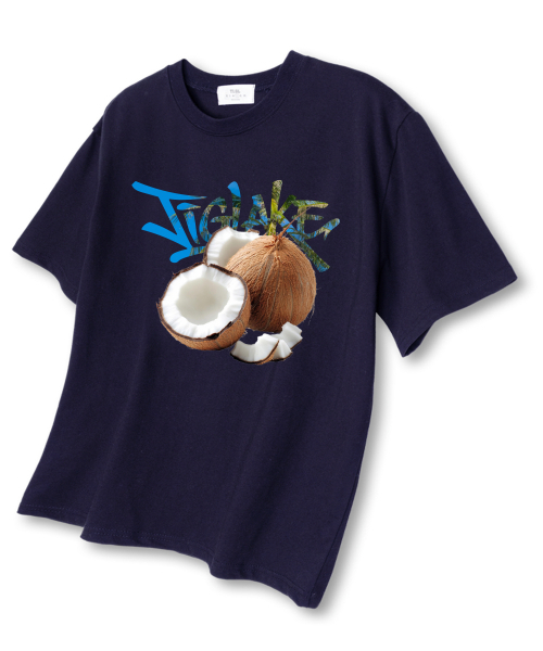 TI.GLAKE(ティーグレイク)の「ココナッツ オーバーサイズ 半袖Tシャツ ネイビー(Tシャツ/カットソー・メンズ・その他・LARGE/X-LARGE/XX-LARGE)」の1枚目の写真