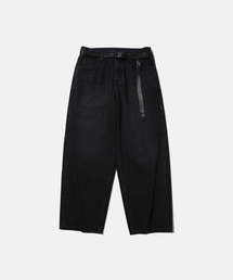 MOIF（モイフ）の「[SS26] WIDE 6P BELTED DENIM PANTS / RINSED BLACK（デニムパンツ）」