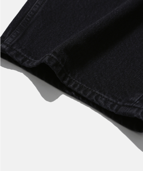 MOIF（モイフ）の「[SS26] WIDE 6P BELTED DENIM PANTS / RINSED BLACK（デニムパンツ・メンズ・その他・1(S)/2(M)/3(L)）」の9枚目の写真