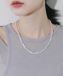 SMELLY | イビツパール2セットネックレス(ネックレス)