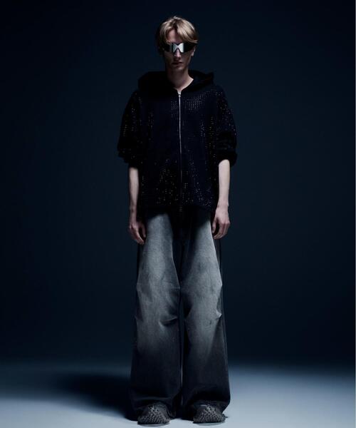 DANKE SCHON(ダンケシェーン)の「DankeSchon/ダンケシェーン/12oz BAGGY JEANS/FADE(デニムパンツ・メンズ・ブラック・S/M/L)」の2枚目の写真
