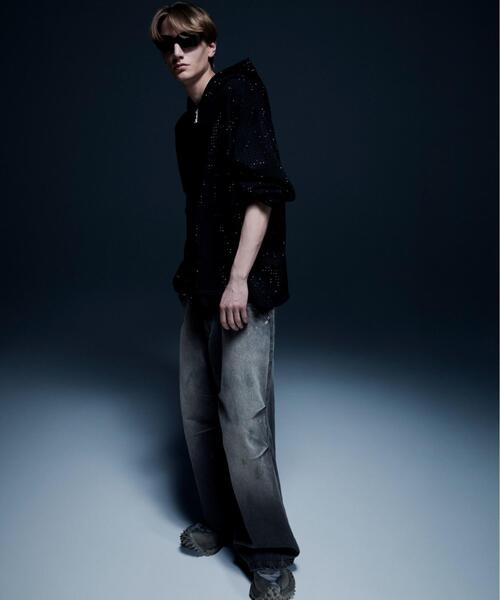 DANKE SCHON(ダンケシェーン)の「DankeSchon/ダンケシェーン/12oz BAGGY JEANS/FADE(デニムパンツ・メンズ・ブラック・S/M/L)」の4枚目の写真