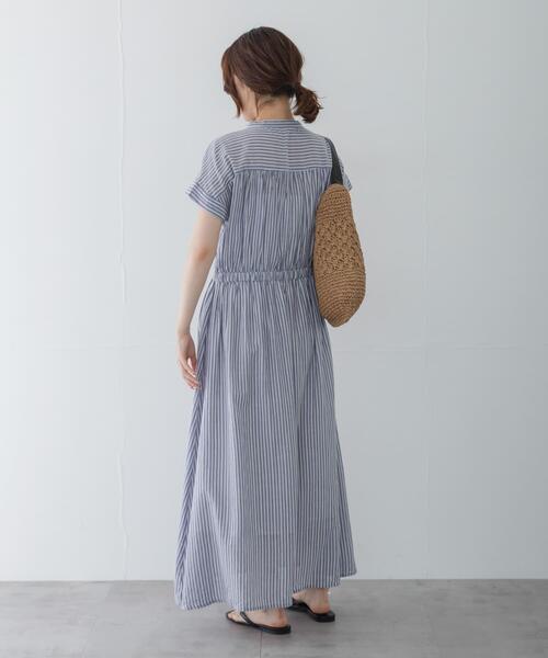 URBAN RESEARCH Sonny Label(アーバンリサーチサニーレーベル)の「ドビーストライプフリルシャツワンピース(ワンピース・レディース・グレー/ブルー/ミント・FREE)」の18枚目の写真