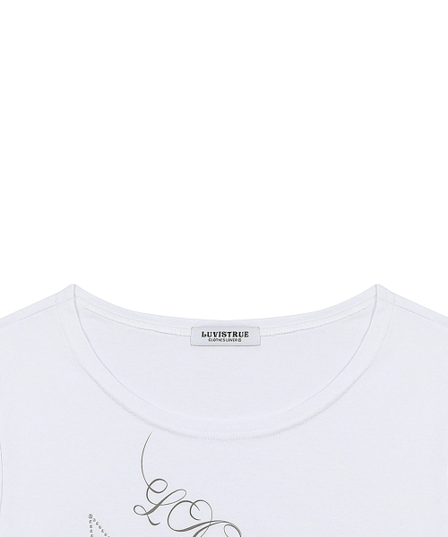 LUVISTRUE(ラヴイズトゥルー)の「SY ONE-SHOULDER HORSE TEE(WHITE)(Tシャツ/カットソー・レディース・その他・FREE)」の4枚目の写真
