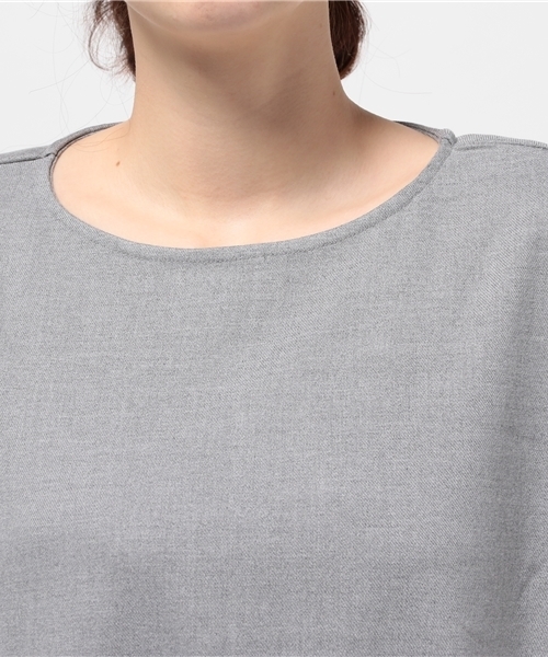 LBC(エルビーシー)の「クルーボリューム袖ワンピース (ワンピース・レディース・アッシュグレー/チャコールグレー・MEDIUM/LARGE)」の7枚目の写真